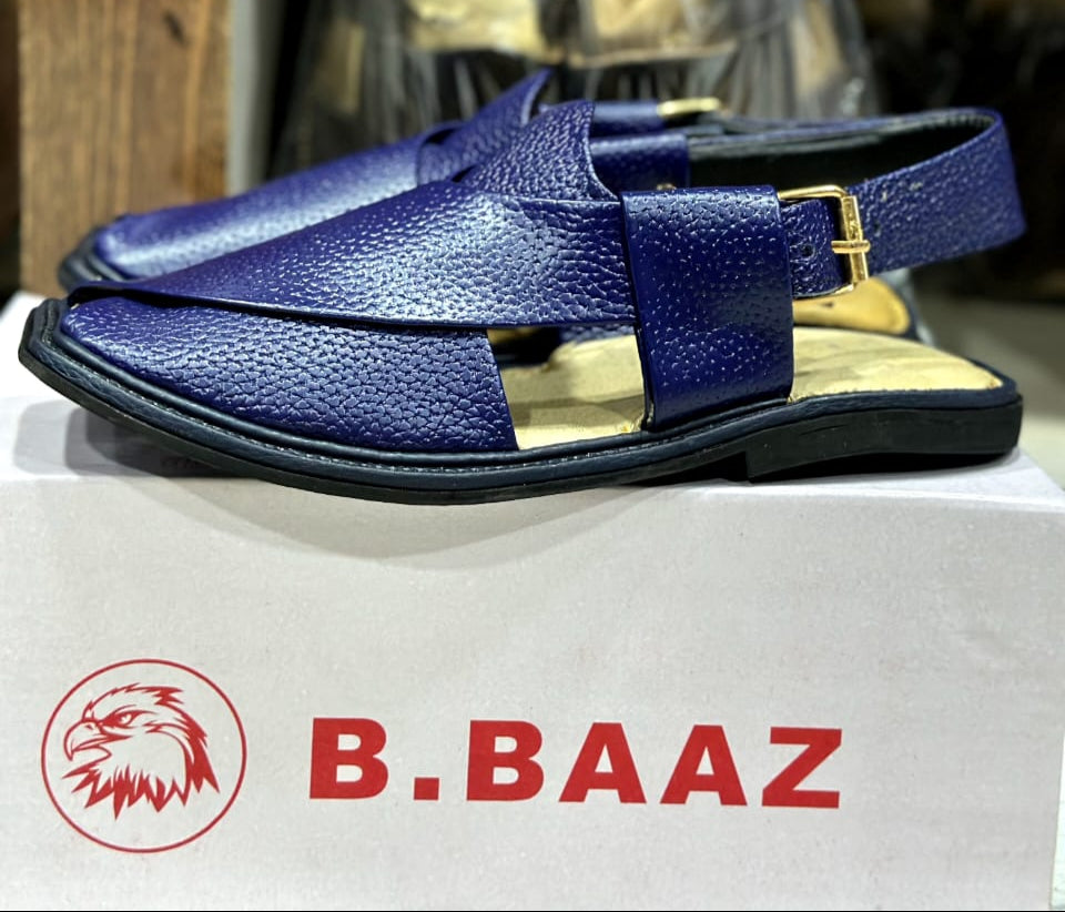 Peshawar Zalmi Blue Dotted Chappal