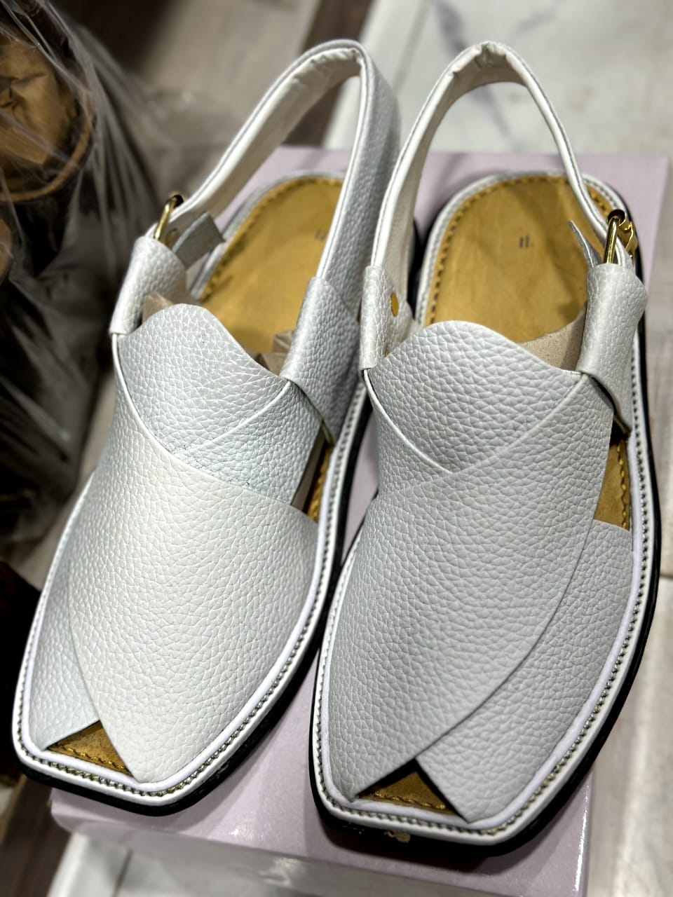 Smart Zalmi White Dotted Chappal