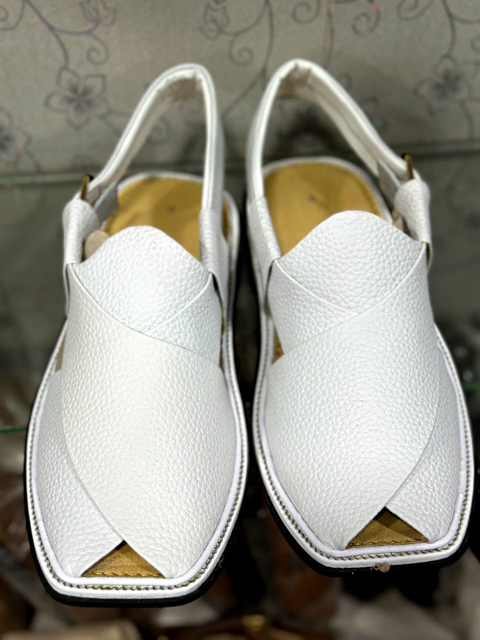 Smart Zalmi White Dotted Chappal