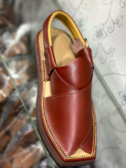 Kaptan Plain Brown Chappal