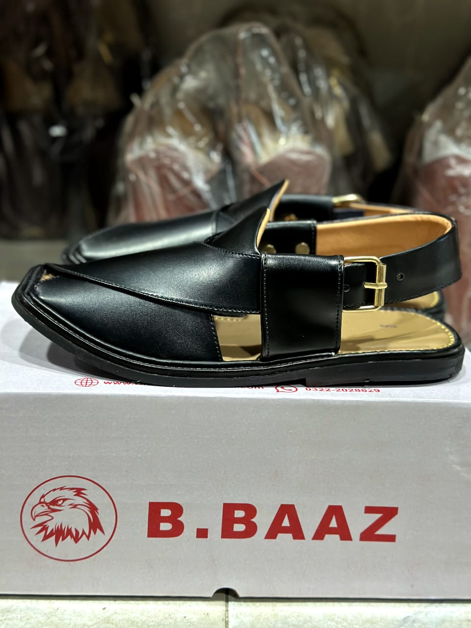 Smart Zalmi Plain Black Chappal