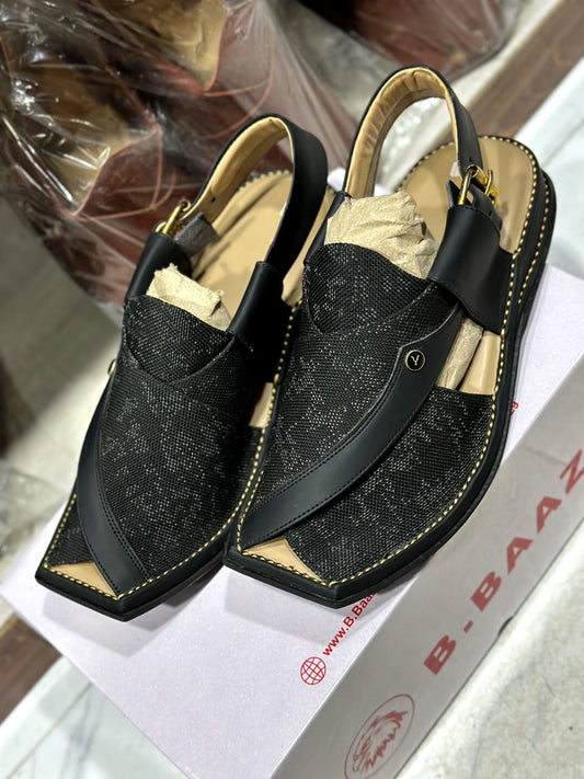 Peshawar Zalmi Black Jean Chappal